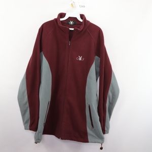 Playboy Golf Mens Large Spell Out Fleece Jacket
